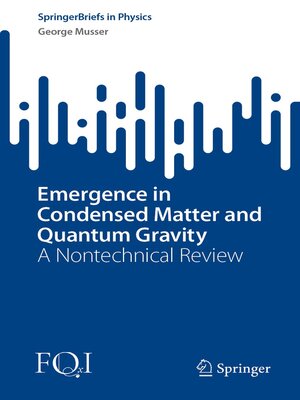 cover image of Emergence in Condensed Matter and Quantum Gravity